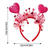 Red Heart Headband Heart Hair Accessories Valentines Day Headband Hair Hoop Photo Props Valentines Headband For lovers wives