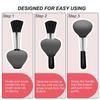 3pcs Makeup Brush Cover Portable Silicone Hrt Shaped Cosmetic Brush Guard   for Women Girls