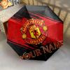 1 PC Automatic Folding Umbrella - Manchester United F Custom Name Pattern, Portable & Foldable Design with 8 Ribs, Christmas Birthday Gifts