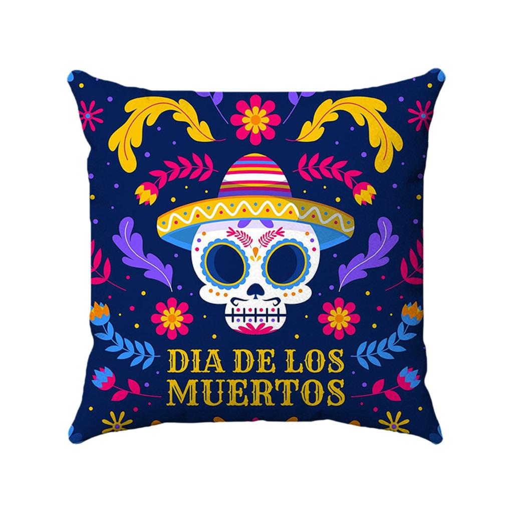 Halloween Festival Decoration Living Room Sofa Cushion Pillow Cover Offices Waist Pillow Cover (excluding Core)