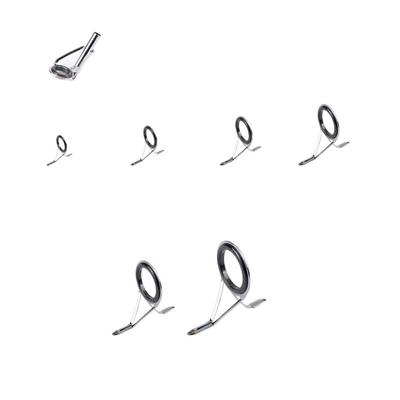 High Quality Stainless Steel Casting Fishing Rod Guide Ceramic DIY Fishing Pole Ring Stainless Steel Frame Fishing Accessories