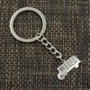Módní klíčenka 13x23mm školní autobus přívěsky do auta DIY muži šperky přívěsek na klíče do auta držák na dárek suvenýr