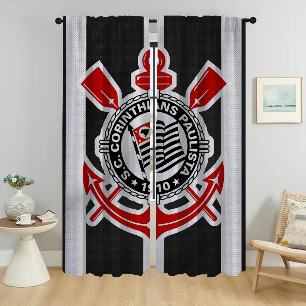 

Corinthians Blackout Curtain for Room 2 Panel Halloween Decoration Anti-mosquito Curtains 2 Pieces Home Interior Curtains Shades W50xH70cmx2pcs-CL