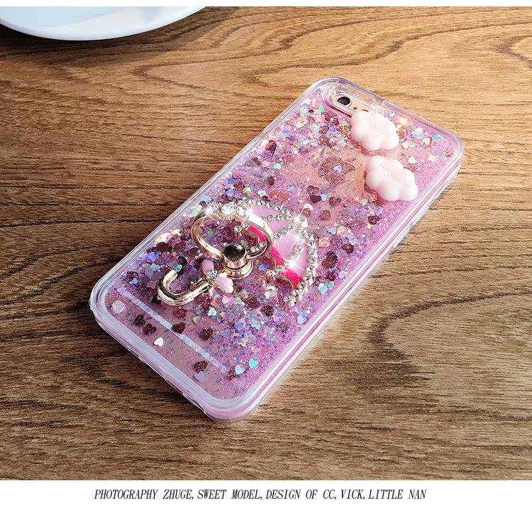 Compatible with Oppo: Quicksand Silicone Case for Reno, A11X, R17, F9, A93 - Fashionable and Protective.
