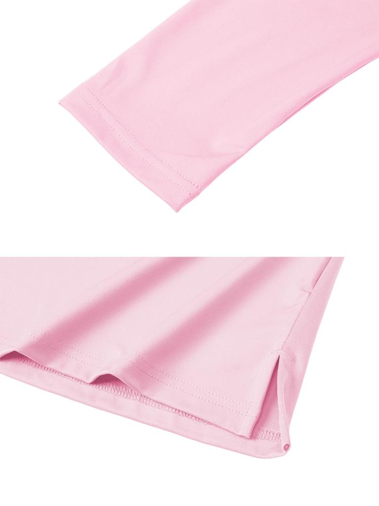 Polo Long Golf Long Sleeve UV Quick Active 2XL [KEFITEVD] Women's Shirt, Work, Sleeve, Shirt, Sunscreen, T-Shirt, Protection, Absorbent, Drying, Wear,