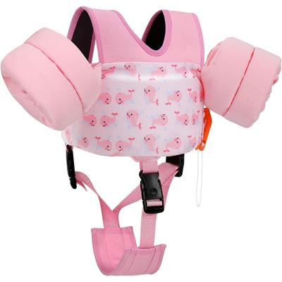 1pcs 30-55lbs Toddler Floaties Arm Floaties, Swim Vest Cartoon Swim Arm Band for Kids with Crotch Strap, Pool Float Vests Straps Learn To Swim