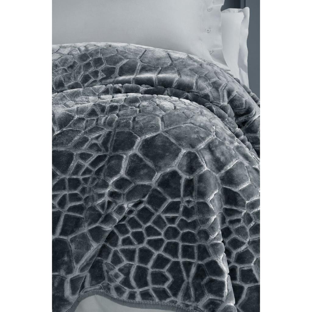 Meave Double Emboss Decke – Grau