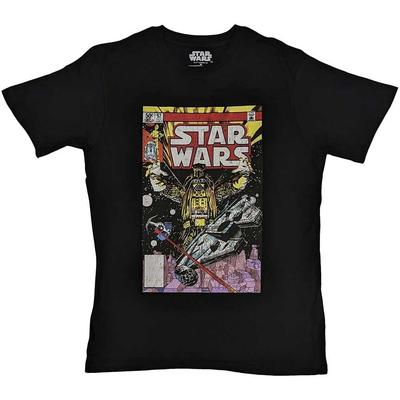 Star Wars T Shirt Darth Vader Comic New Official Mens Black