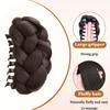 Luxurious Braided Buns Hair Extension Claw Clip For Women With Twist Clip For Daily Wear Hair Bun For Women