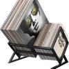 Wrought Iron Desktop Vinyl & CD Display Rack: Magazine & Book Holder