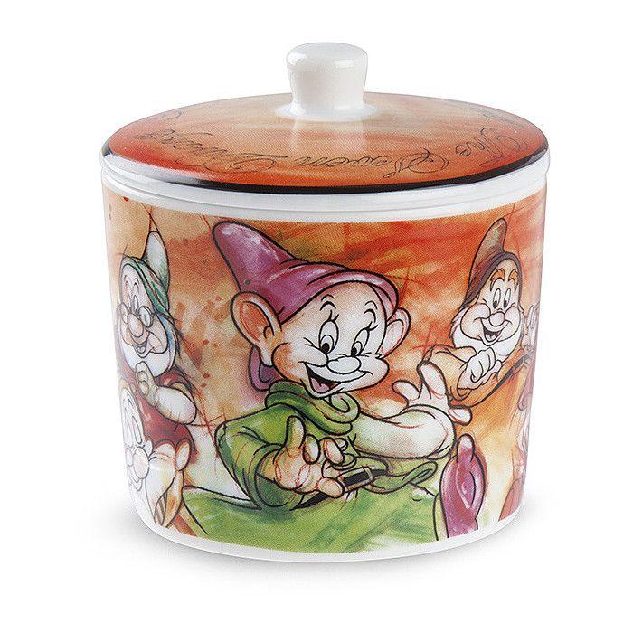 Sucrier - egan - 133003 - porcelaine - 7 nains disney - lave-vaisselle