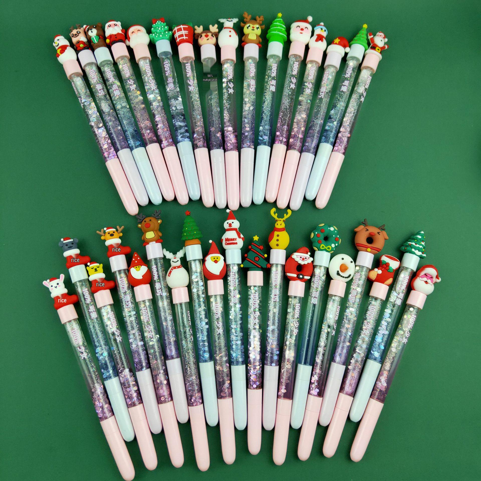Colorful Korean Douyin-Inspired Sand-Filled Pen: Cute Cartoon Style 0.5mm