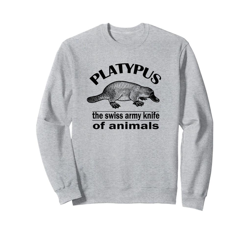 Retro Vintage Swiss Army Knife Platypus Lover Sweatshirt