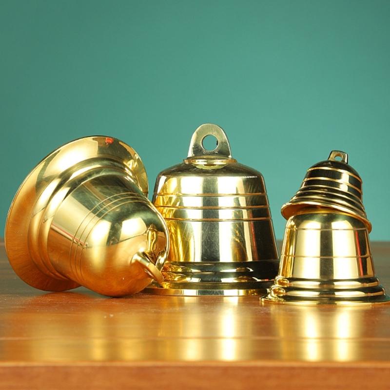 Premium Clear Sounding Copper Engraved Bell Large Carved Bell Hanging Ornament for Art Home Decors and Cultural Event