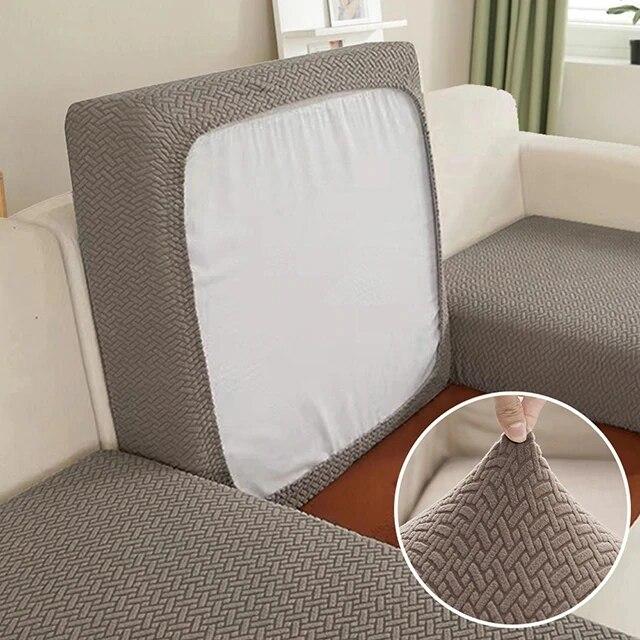 Jacquard Sofa Seat Cushion Cover for Living Room Pet Kids Furniture Protector T-shaped Sofa Cover Elasticity Armchair Seat Cover