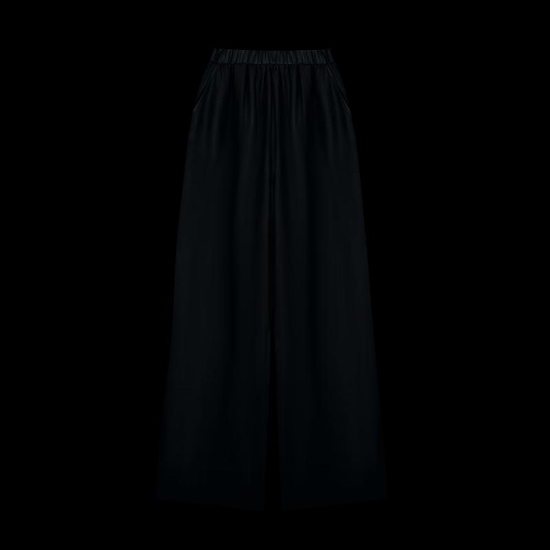 HECO Women's Zen-Inspired Acetate Wide-Leg Cool-Feel Pants