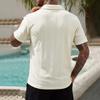 Men's Polo Shirt Short Sleeve Classic Fit Knit Collared Top Casual Comfortable Pullover
