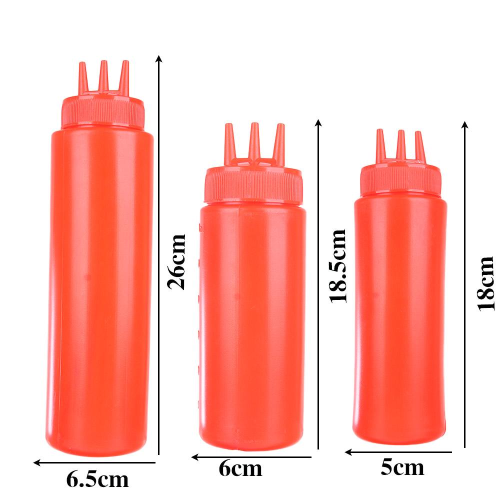 3 Holes Vinegar Kitchen Storage Salad Organization Jar Dispenser Kitchen Accessories Squeeze Bottle