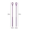 2Pcs Silicone Straw Cleaner Brush Straw Cleaning Brush Soft Bottle Brush for Cleaning Metal Plastic Glass Straws
