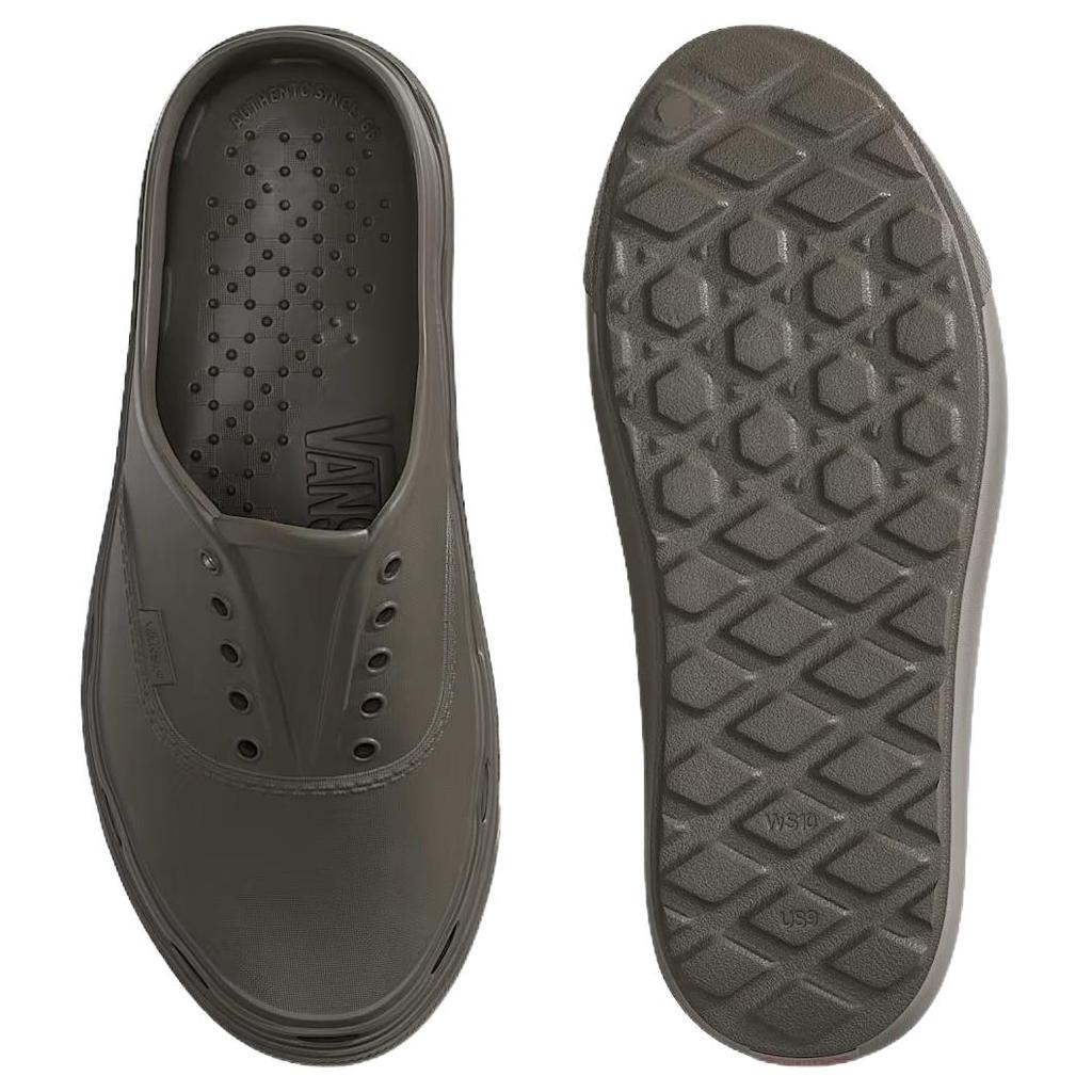 Vans Authentic Foam Mule Comfortable Fitting Closed Toe Slippers Unisex Slippers Gray VN000EJ99JC
