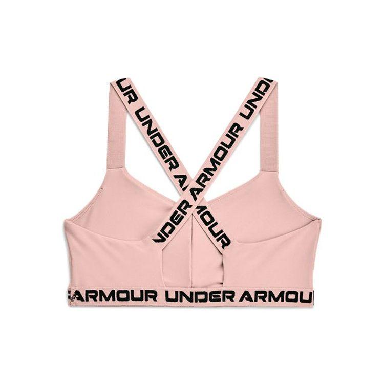 Under Armour Strappy Low-Intensity Training Sports Bra Women Underwear Pink 1370896-667