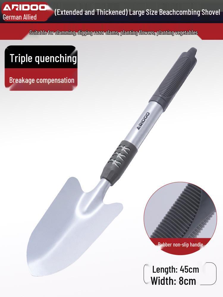 Tide-Chasing Tool Kit: Children's and Adults' Seaside Sand and Clam Digging Set with Shovel and Clips