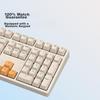 Wired Mechanical Keyboard with 108 Keys, E-Sports, Gaming,  Office, Coffee Color with Red Switches