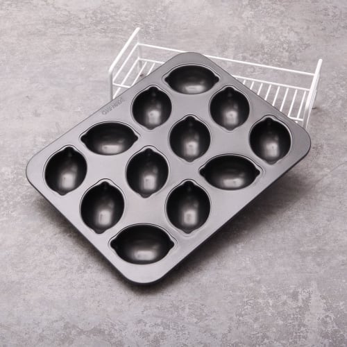 CHEFMADE Lemon-Shaped Non-Stick Cake Pans (12 Pieces)