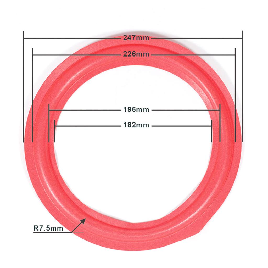 Speaker Rubber Foam Edges Surround Rings Repair Part for Speaker Repair DIY Surround Edges Dustproof Rings Improved Bass