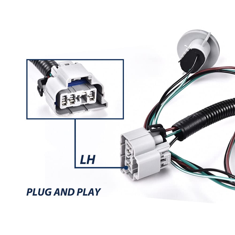 GTINTHEBOX Tail Light Wiring Harness Compatible with 2007-2013 Chevrolet Silverado 1500/2007-2014 Silverado 2500 HD Silverado 3500 HD GMC Sierra 3500