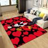 1pc Mickey Pattern Area Rug Soft Flannel Floor Mat for Living Room,Office,Bedroom and Carpet