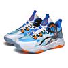 Fashion Casual Children's Shoes Boys' Blue Ball Shoes Mesh Surface Breathable Light Student Sports Soft Soled Running Shoes