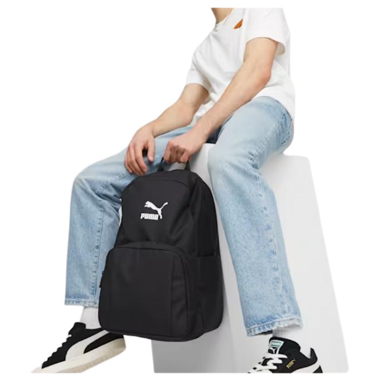 New PUMA Nylon Backpack Regular Unisex Black 090568-01