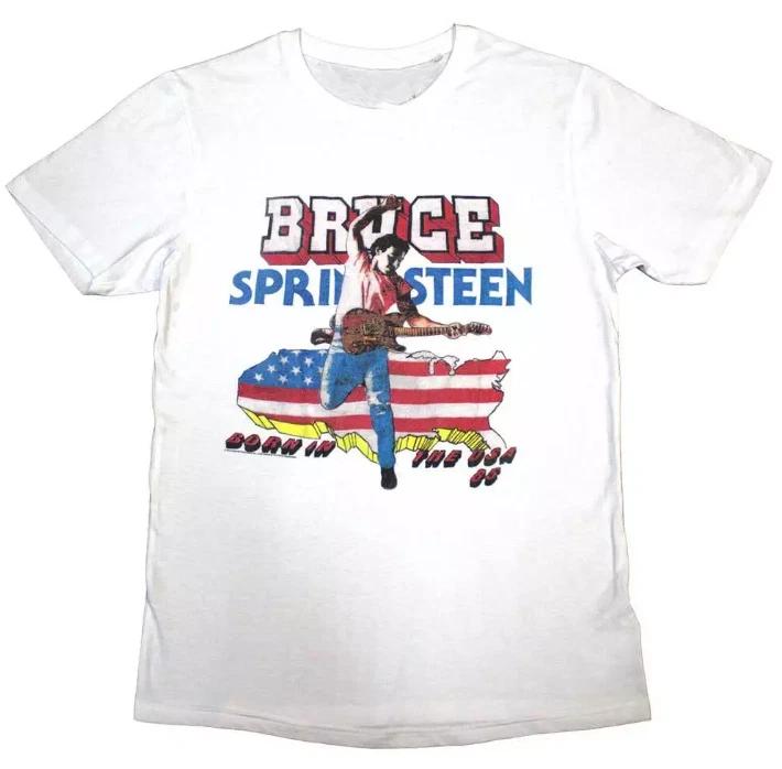 Bruce Springsteen  Born In The USA 85  White T shirt 4XL