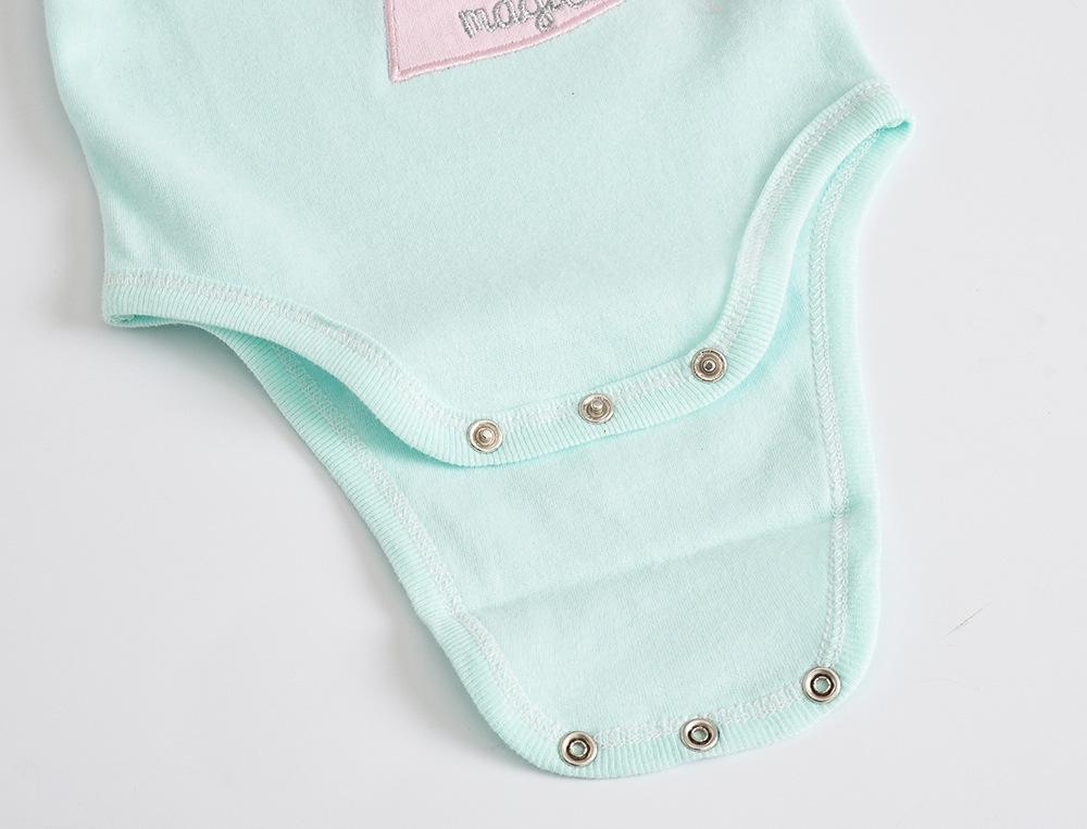 2025 Korean Style Summer Baby Girl Bodysuit Set - 3-Piece Newborn Rompers