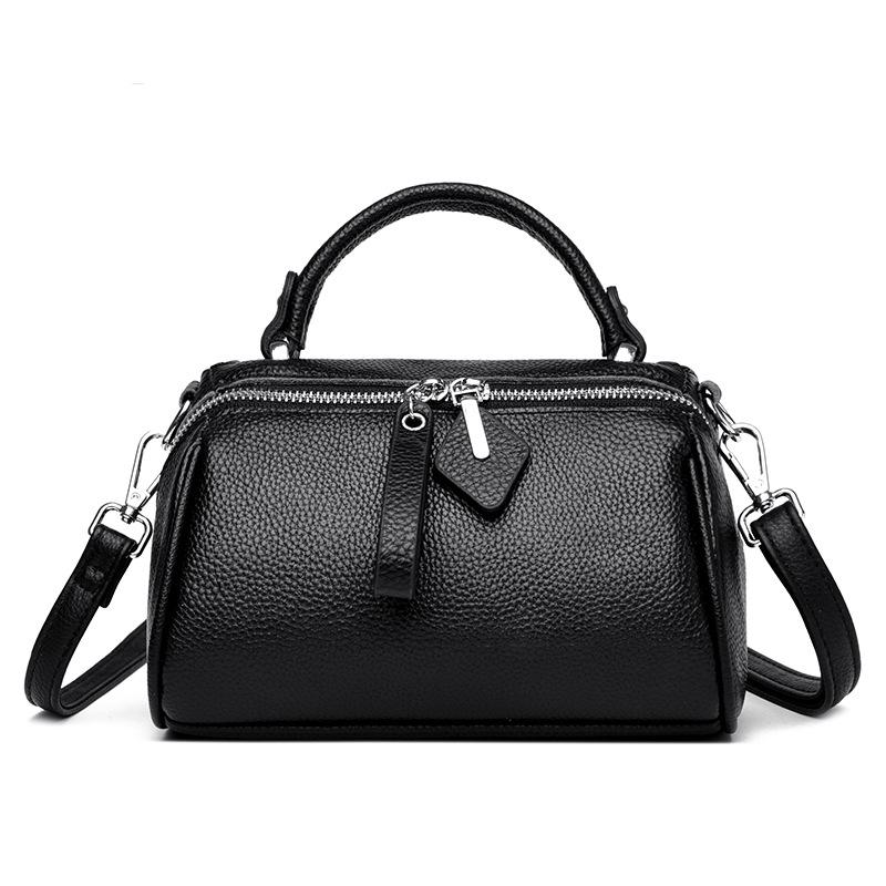 Genuine Leather Single-shoulder Bag Fashionable Ladies' Bag Large Capacity Crossbody Pillow Women's Bag Cowhide Handbag