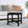 VidaXL Coffee Table Black Ø 62.5x45 Cm Solid Pine Wood 822306