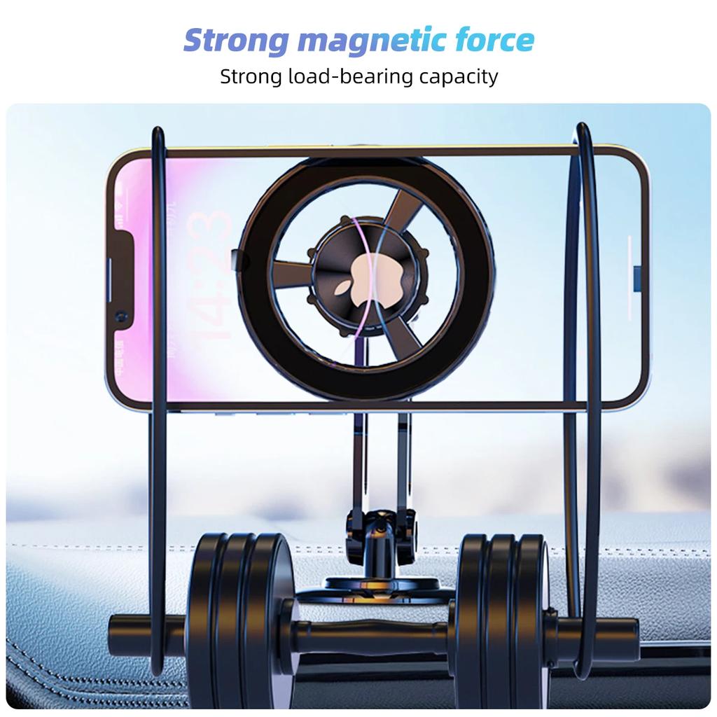 Magnetický držák na telefon do auta Stojan na palubní desku Slitinový Skládací Magnetický Držák do auta Smartphone Mobilní Držák Pro iPhone Samsung Xiaomi