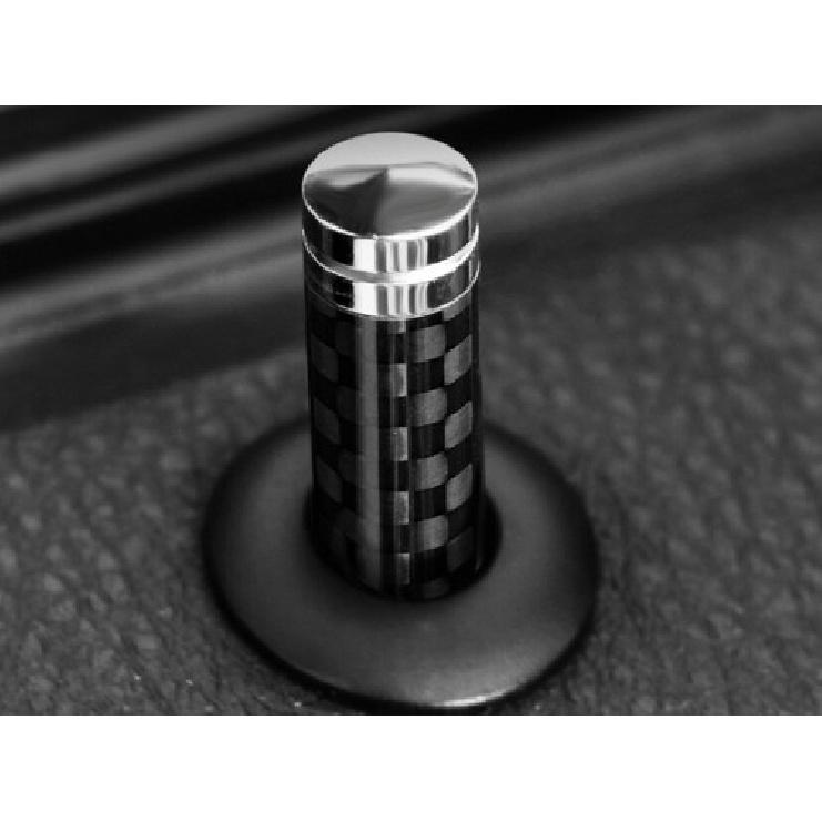 2014-2018 Inner Door Bolt Lock Down Cover Trim Vinyl Carbon Fiber For BMW X5 X6