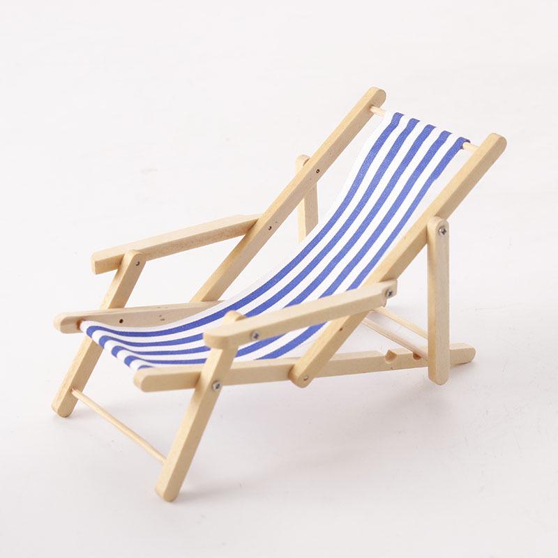 

Мини 1:Модель пляжного кресла в масштабе 1/12 для кукольного домика ob11 - Аксессуар-шезлонг
