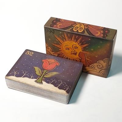 Garden of Lucid Daydreams Oracle Deck 9*6cm - 52 Pcs Surreal Dream Divination Cards for Meditation Double-embossed