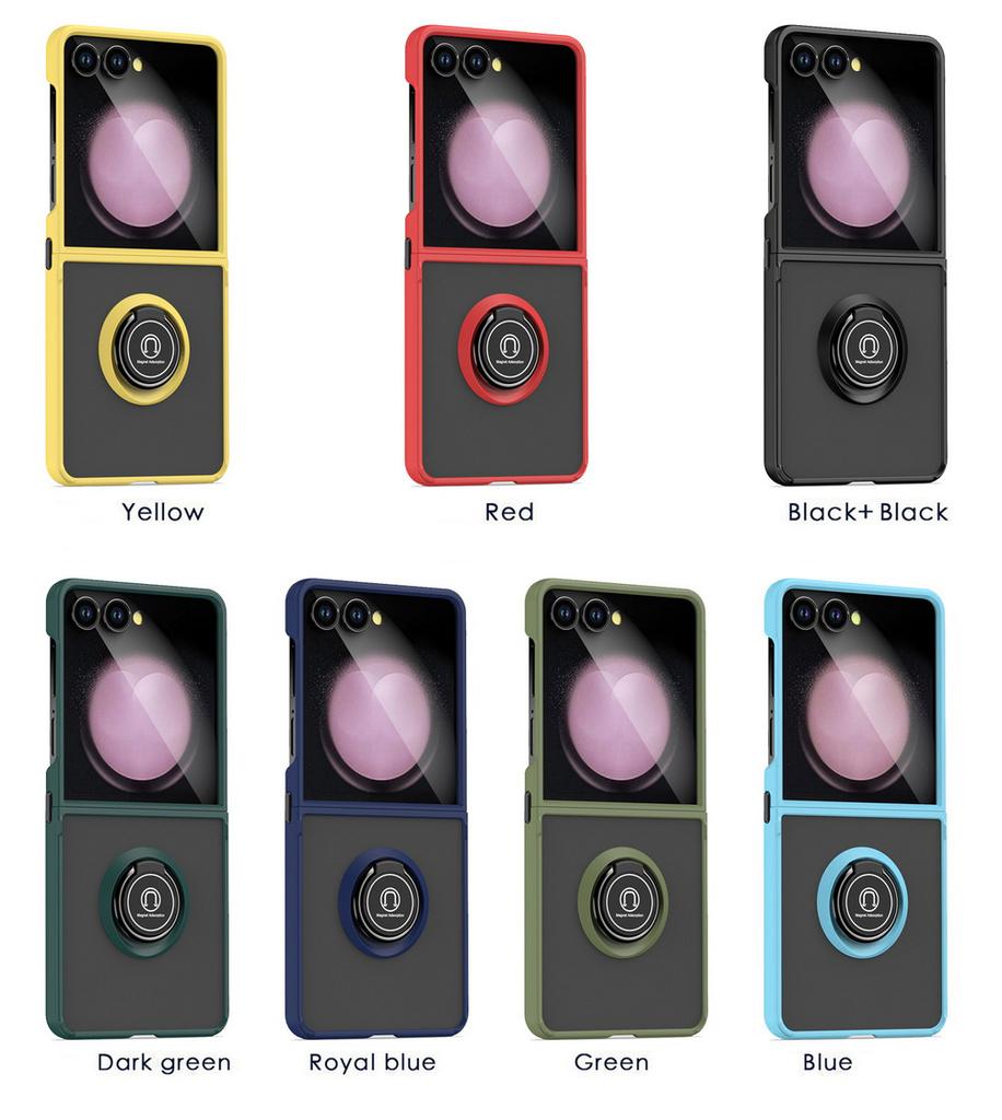 Rotatable Bracket Case for Samsung Z Flip 7 Flip7 Flip 6 Galaxy Z Flip5 4 Finger Ring Car Holder Cover