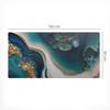 Modern Desk Mat for Remote Work Abstract Wave 100X50 Cm