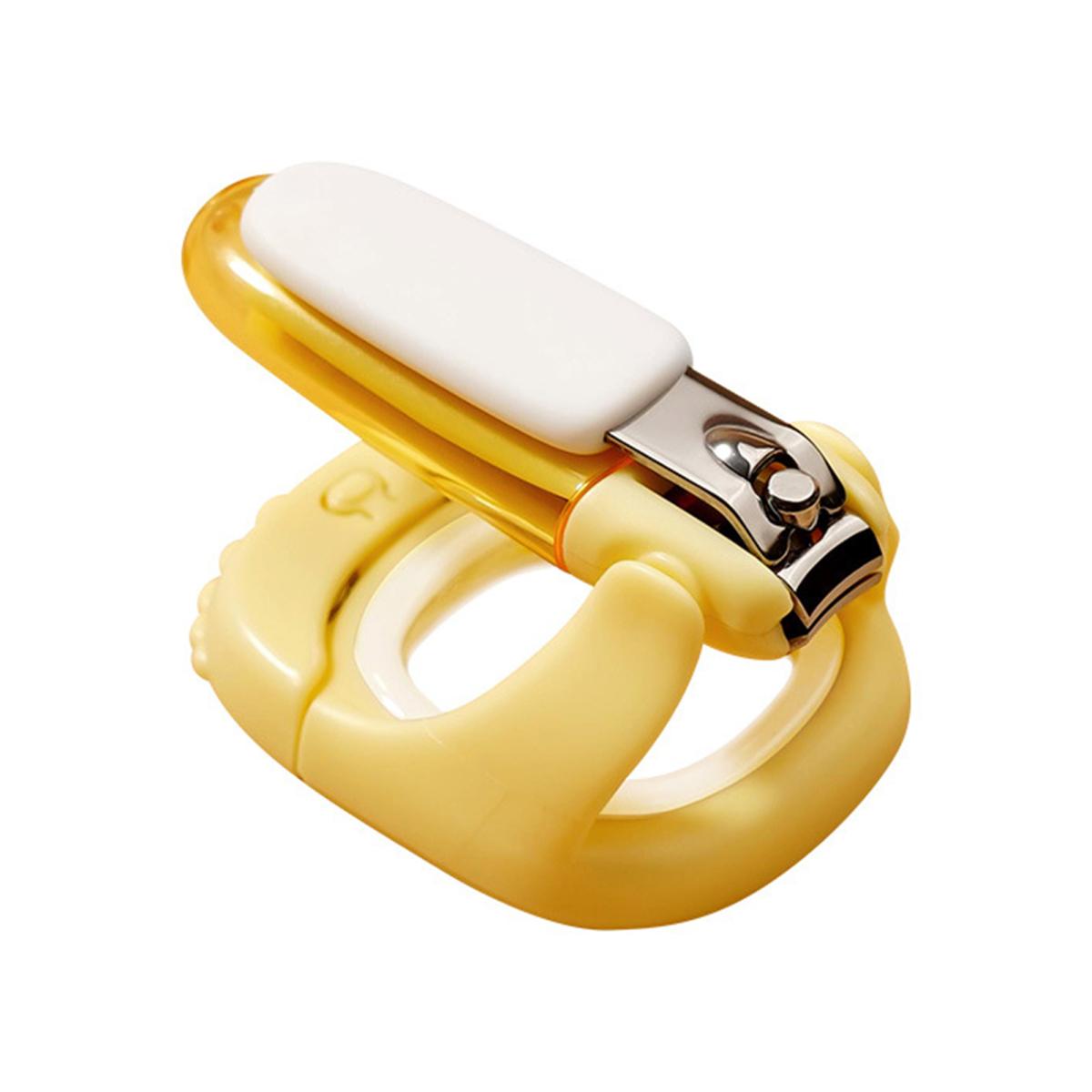 

3-в-1 Щипчики для ногтей, детская пилка-триммер со светодиодной подсветкой и лупой, складной маникюрный инструмент для ухода за детьми и взрослыми жёлтый