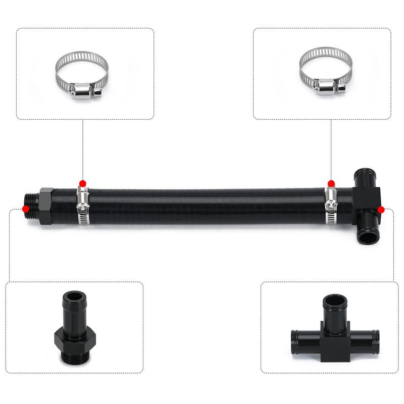 Cylinder 4 Coolant Mod Engine Cylinder Cooling Hose Adapter Kit Fit for Subaru WRX/STI/LGT/FXT Car Radiator Insulation