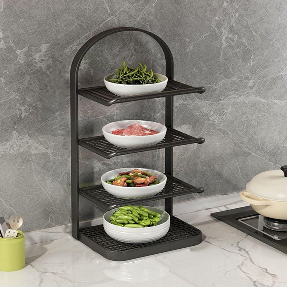 Large Capacity Side Dish Rack Matal Food Sorting Tray Practical Vegetable Storage Tray  Shoes