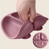 BPA Free Silicone Dining Plate Suction Design Toddler Training Tableware  Children Meals
