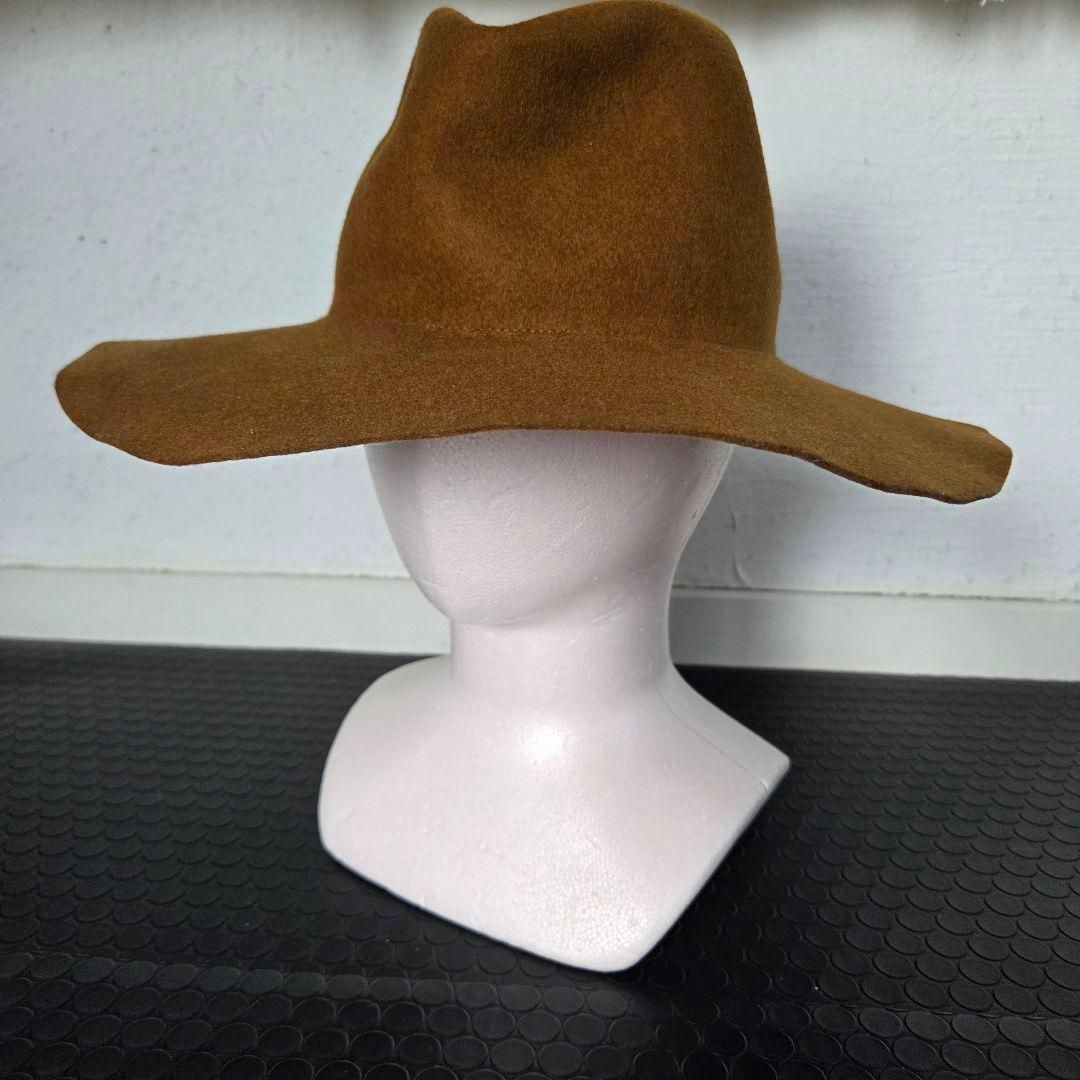 Used kijima takayuki brown wool felt hat new
