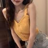 Knit Camisole with Hollow Design – Versatile Sleeveless Top for Women