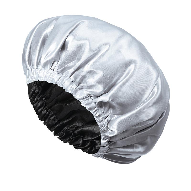 Ladies Fashion Stretch Hair Cap, Button Shower Cap